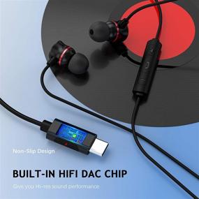 img 3 attached to 🎧 Наушники ACAGET USB C: Проводные наушники с ЦАП, басами и функцией шумоподавления - микрофон, высококачественное стерео, наушники в ухо для Samsung S21/S20 FE, OnePlus 9, Tab S6/S5e, Ultra