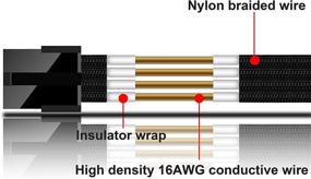 img 1 attached to 🔌 EZDIY FAB Sleeved Cable PCIE Pin: Enhanced Industrial Electrical Performance