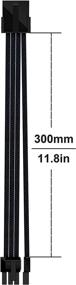 img 2 attached to 🔌 EZDIY FAB Sleeved Cable PCIE Pin: Enhanced Industrial Electrical Performance