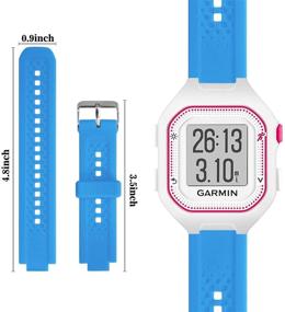 img 2 attached to 🏃 Силиконовый ремешок высокого качества для замены для часов Garmin Forerunner 25 - GVFM Bands