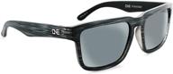 optic nerve mashup unisex sunglasses: matte driftwood grey frame, polarized smoke with silver flash lens - ultimate eye protection логотип