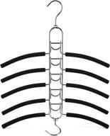 better to u 2 pack space saving metal sweater hanger with 5-in-1 design: black, anti-slip foam, swivel hooks - perfect closet storage organizer for coats, shirts, blouses, suits, camisoles логотип