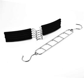 img 2 attached to Better to U 2 Pack Space Saving Metal Sweater Hanger with 5-in-1 Design: Black, Anti-Slip Foam, Swivel Hooks - Perfect Closet Storage Organizer for Coats, Shirts, Blouses, Suits, Camisoles