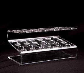 img 3 attached to 🖌️ Chris.W 24-Slots Clear Acrylic Paint Brush Display Stand for Multiple Tools and Pens