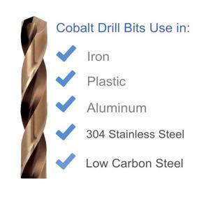 img 2 attached to 🔧 Ultimate Performance: DRILLFORCE COBALT Straight Drilling Aluminum - The Perfect Solution!