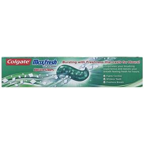 img 3 attached to 🦷 Colgate Max Fresh Whitening Toothpaste with Breath Strips, Clean Mint, Limited Edition - 6 Oz, 24 Ounce (Pack of 4)