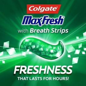 img 1 attached to 🦷 Colgate Max Fresh Whitening Toothpaste with Breath Strips, Clean Mint, Limited Edition - 6 Oz, 24 Ounce (Pack of 4)