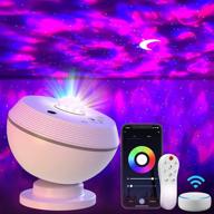 kids star projector night light - 360°rotation galaxy projector | compatible with alexa & smart phone app | sensitive touch control | sky light projector for bedroom, party логотип