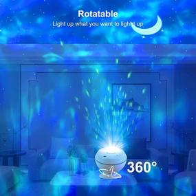 img 3 attached to Kids Star Projector Night Light - 360°Rotation Galaxy Projector | Compatible with Alexa & Smart Phone APP | Sensitive Touch Control | Sky Light Projector for Bedroom, Party