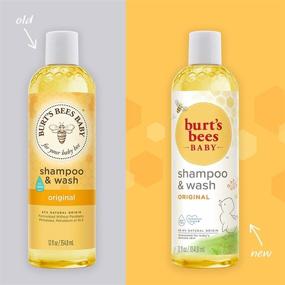 img 3 attached to 👶 Burt's Bees Baby Shampoo & Wash - Tear Free Soap | Natural Baby Care | Original | Pack of 3 - 12 Ounce