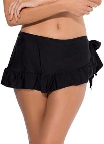 img 3 attached to Smart Sexy Womens Ruffled Side Tie Women's Clothing for Swimsuits & Cover Ups