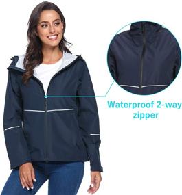 img 1 attached to Freetrack Waterproof Windproof Windbreaker Lightweight Women's Clothing and Coats, Jackets & Vests