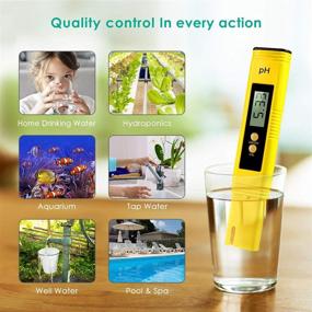 img 1 attached to 🟡 Alysontech Digital pH Meter: High-Precision Pocket Water Quality Tester (Yellow)