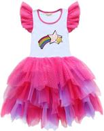 long sleeve girls outfits for princess unicorn birthday party in spring and autumn logo