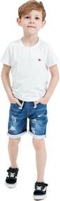 img 3 attached to Encontrar Boys Ripped Jeans Shorts Boys' Clothing