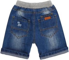 img 1 attached to Encontrar Boys Ripped Jeans Shorts Boys' Clothing