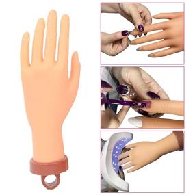 img 2 attached to 💅 Flexible Nail Mannequin Hand: Adjustable Acrylic Practice Hand for Nail Training - 1 Pcs