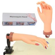 💅 flexible nail mannequin hand: adjustable acrylic practice hand for nail training - 1 pcs logo