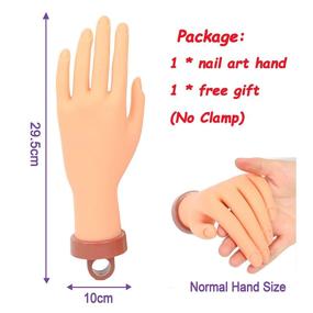 img 3 attached to 💅 Flexible Nail Mannequin Hand: Adjustable Acrylic Practice Hand for Nail Training - 1 Pcs