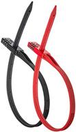 🔒 bell quickzip zip-tie multi-purpose combo lock red/black, 2-pack - one size logo