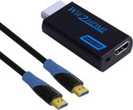 🎮 wii to hdmi converter kinstecks wii hdmi converter – high definition 1080p/720p video output & 3.5mm audio + 1m hdmi cable included – black logo