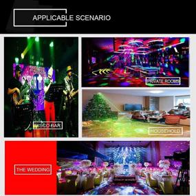 img 2 attached to 🎉 Ultimate Disco Party Lights with Remote Control: Laser DJ Lights, LED Strobe & Sound Activated Stage Light Projector for Xmas Club Bar