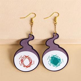 img 3 attached to 🚽 Toilet Bound Hanako Kun Acrylic Dangle Earrings - Personalized Anime Cosplay Accessories for Women, Men, and Girls