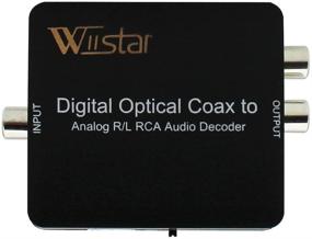 img 4 attached to 🔊 Wiistar Оптический раскодировщик с AC3/DTS/Конвертер Toslink Coaxial Digital в аналоговый аудио L/R и разъемом для наушников 3,5 мм