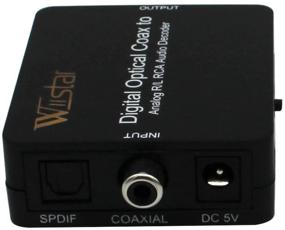 img 1 attached to 🔊 Wiistar Оптический раскодировщик с AC3/DTS/Конвертер Toslink Coaxial Digital в аналоговый аудио L/R и разъемом для наушников 3,5 мм