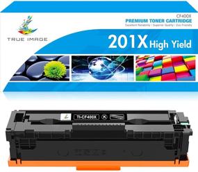 img 4 attached to TRUE IMAGE Compatible Toner Cartridge (Black, 1-Pack) for HP 201A CF400A 201X CF400X Color Pro MFP M277dw M252dw M252n M277c6 M277 M252 M252dw Printer Ink - High-Quality Replacement