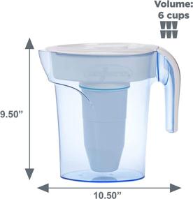 img 2 attached to 🚰 ZeroWater ZP-006-4: NSF Certified 5-Stage Water Filter Pitcher - Lead & Heavy Metal Reduction - White & Blue