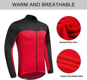 img 2 attached to 🧥 Przewalski Men's Cycling Jacket: Winter Thermal Fleece with Full Zipper - Classic Series