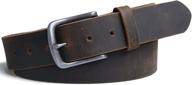 genuine leather casual belts (1½-inch width) - jeereal men's belt accessories logo