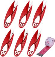 🧵 ucec sewing scissors - 2021 newest thread snips (6pcs) - yarn thread cutter trimming clippers for tailors, quilting, embroidery - mini little thread snips nipper for arts, crafts, and diy projects logo