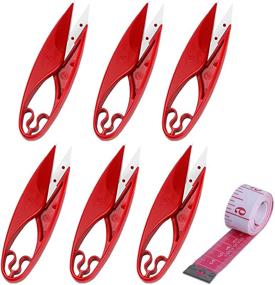 img 4 attached to 🧵 UCEC Sewing Scissors - 2021 Newest Thread Snips (6PCS) - Yarn Thread Cutter Trimming Clippers for Tailors, Quilting, Embroidery - Mini Little Thread Snips Nipper for Arts, Crafts, and DIY Projects