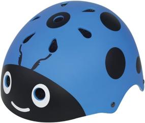 img 1 attached to 🚲 Kiwivalley Kids Bike Helmet with Sports Protective Gear Set for Ages 3-12 Boys Girls - Blue Beetle Toddler Helmet for Rollerblading, Bicycle, Skateboard, Scooter