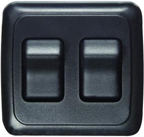 img 2 attached to 🔘 RV Designer S523 Contoured Wall Switch - Double On/Off, SPST, Black, DC Electrical, Includes Base and Bezel