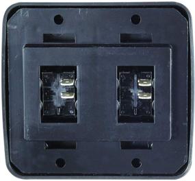 img 1 attached to 🔘 RV Designer S523 Contoured Wall Switch - Double On/Off, SPST, Black, DC Electrical, Includes Base and Bezel