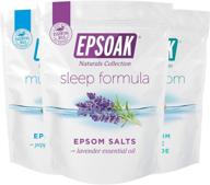 🌙 итоговый набор соляной ванны ultimate epsoak epsom salt (6 фунтов) - расслабьтесь, восстановитесь и оживите с средством для сна, средством для мышц и недушистыми солями эпсом логотип