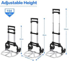 img 3 attached to Lightweight Portable Multi Position Capacity 2 Wheels