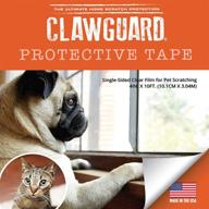 clawguard protection tape: ultimate defense against pet scratching - safeguard furniture, couch, windows, car doors, and more! logo