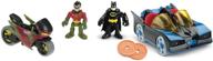 🦇 enhanced fisher price imaginext super friends batmobile action figurines and collectibles logo