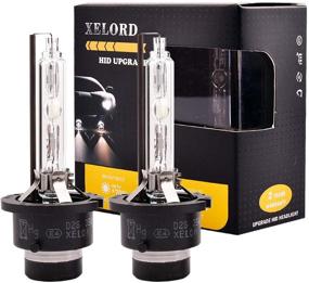 img 4 attached to 🔦 Лампы XELORD D2S HID 6000K Бриллиантово-белые ксеноновые HID-фары - Заменитель лампы автомобильного фары 35W 12V для ближнего или дальнего света - Обновленная версия - 2 штуки