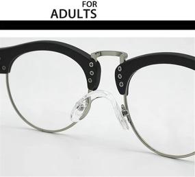 img 2 attached to 👓 Eyeglasses Nose Pads, BEHLINE Glasses Bridge Strap/Saddle Bridge: Soft Silicone Anti-Slip Replacement Nosepads for Eye Glasses Eyewear Optical (Large-Adult)