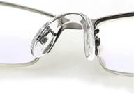 👓 eyeglasses nose pads, behline glasses bridge strap/saddle bridge: soft silicone anti-slip replacement nosepads for eye glasses eyewear optical (large-adult) logo