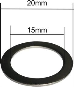 img 1 attached to 🚲 Set of 10 x Stainless Steel Replacement Pedal Washers 20mm x 15mm with 1mm Thickness - Ideal for Moutain Bikes and Road Bikes