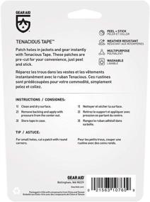 img 2 attached to 🔧 Ultimate Patching Solution: GEAR AID Tenacious Tape Mini Patches - High-Performance Adhesive Tape to Fix Down Jackets, Sleeping Bags, Tents, and Rain Gear efficiently