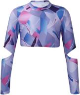 inhzoy sleeve turtleneck bodyliner sportswear for girls' tops, tees, and blouses logo