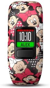 img 1 attached to 🐭 Garmin Vivofit Jr 2 - Minnie Mouse and Black Stretchy Bands