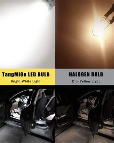 img 1 attached to 🚗 TangMiGe 2 Pack Premium 194 and T10 LED Light Bulbs, Xenon White, Error-Free for Car Interior and Exterior Lights